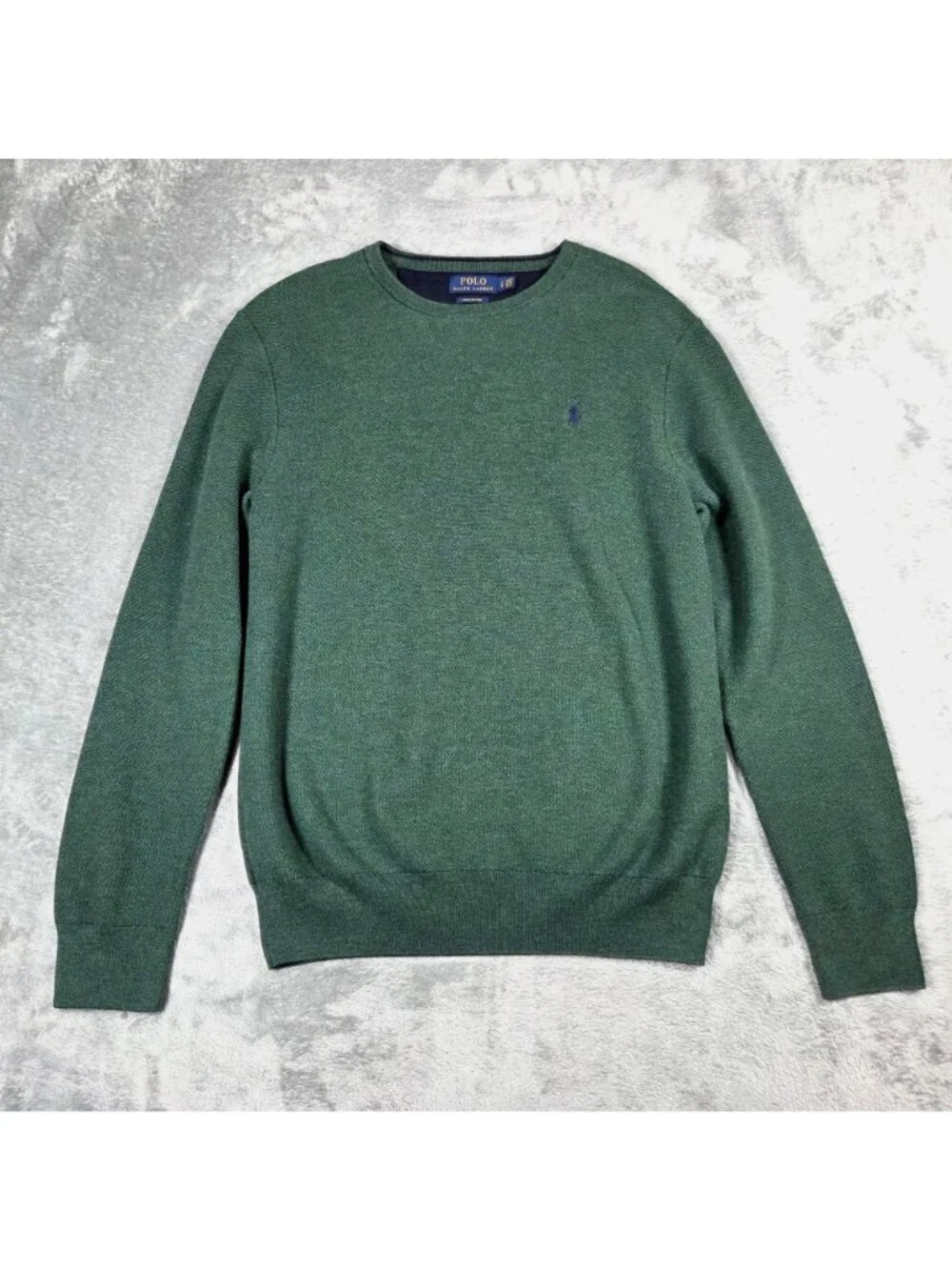Polo Ralph Lauren Shirt Mens Large Green Pima Cotton Preppy Old Money Sweater
